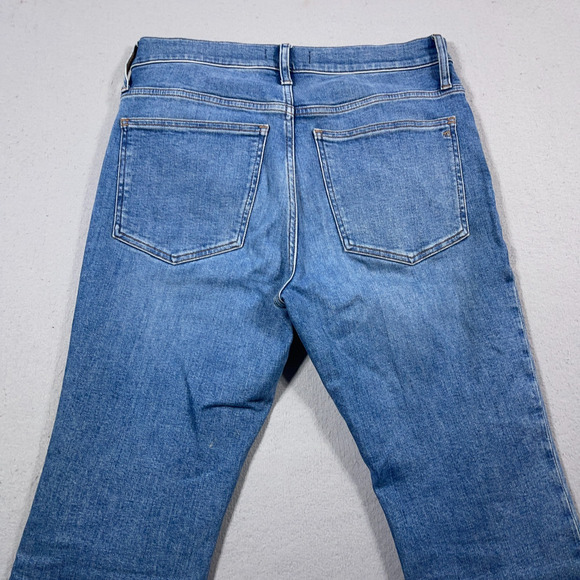 Madewell Jeans Women Size 30 Blue‎ Mid-Rise Kick Out Stretch Denim Bootcut - Picture 8 of 10